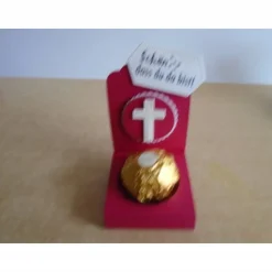 Gastgeschenk zur Konfirmation Kommunion Firmung Junge Mädchen Taufe Gastgeschenke  Goodie Verpackung Kreuz