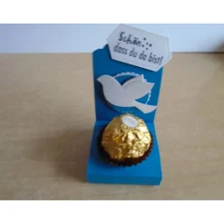 Gastgeschenk zur Konfirmation Kommunion Junge Mädchen Taufe Gastgeschenke Goodies Goodie VerpackungTaube Tischdeko