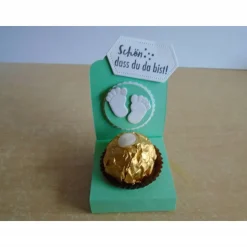 Gastgeschenk zur Taufe Geburt Füsse Füsschen Konfirmation Kommunion Junge Mädchen  Gastgeschenke  Baby Goodies