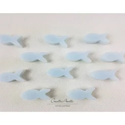 Gastgeschenke FISCHE Kommunion Taufe BLAU - 50 Stück