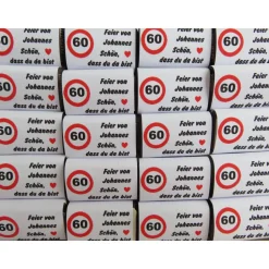 Gastgeschenke für Geburtstage 20 Schokitäfelchen