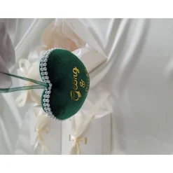 Gastgeschenke Hochzeit Geburtstag Jubiläum Herz Tannenbaumschmuck Weihnachtsbaumkugeln personalisiert Samtherz Tannenbau