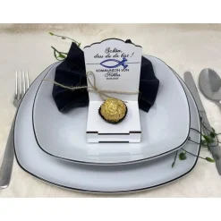 Gastgeschenke Kommunion personalisiert Halter Holz für Schokokugel, Gastgeschenk Taufe, Gastgeschenke Konfirmation,