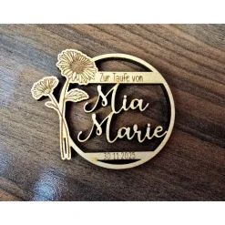 Gastgeschenk/Mitgebsel zu Taufe | Hochzeit | Geburtstag mit persönlicher Wunschgravur