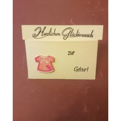 Geburt - Mädchen - Gutscheinverpackung
