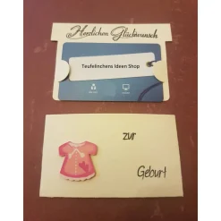 Geburt - Mädchen - Gutscheinverpackung