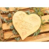 Geburtsbrett, Herz, Geburtsherz geölt aus Ahornholz in Herzform mit Lasergravur, Geburtsdaten, Geschenk zur Geburt