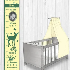 Geburtsdaten Messlatte: Reh - vanille grün