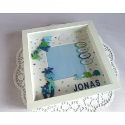 Geburtsrahmen/Geschenk zur Geburt/Taufe, Bilderrahmen personalisiert/individualisierbar mit den Geburtsdaten