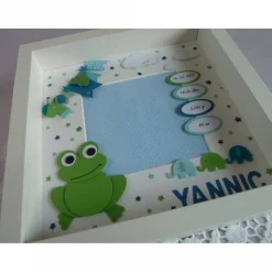 Geburtsrahmen/Geschenk zur Geburt/Taufe, Bilderrahmen personalisiert/ individualisierbar mit den Geburtsdaten