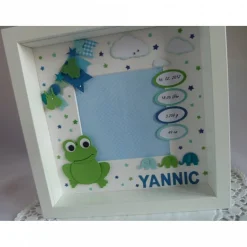 Geburtsrahmen/Geschenk zur Geburt/Taufe, Bilderrahmen personalisiert/ individualisierbar mit den Geburtsdaten