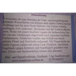 Geburtstafel bemalt  oder als Rohling ca. 15x20cm - Gipsfigur mit Anhänger zum selber bemalen - Türschild Geburtstag