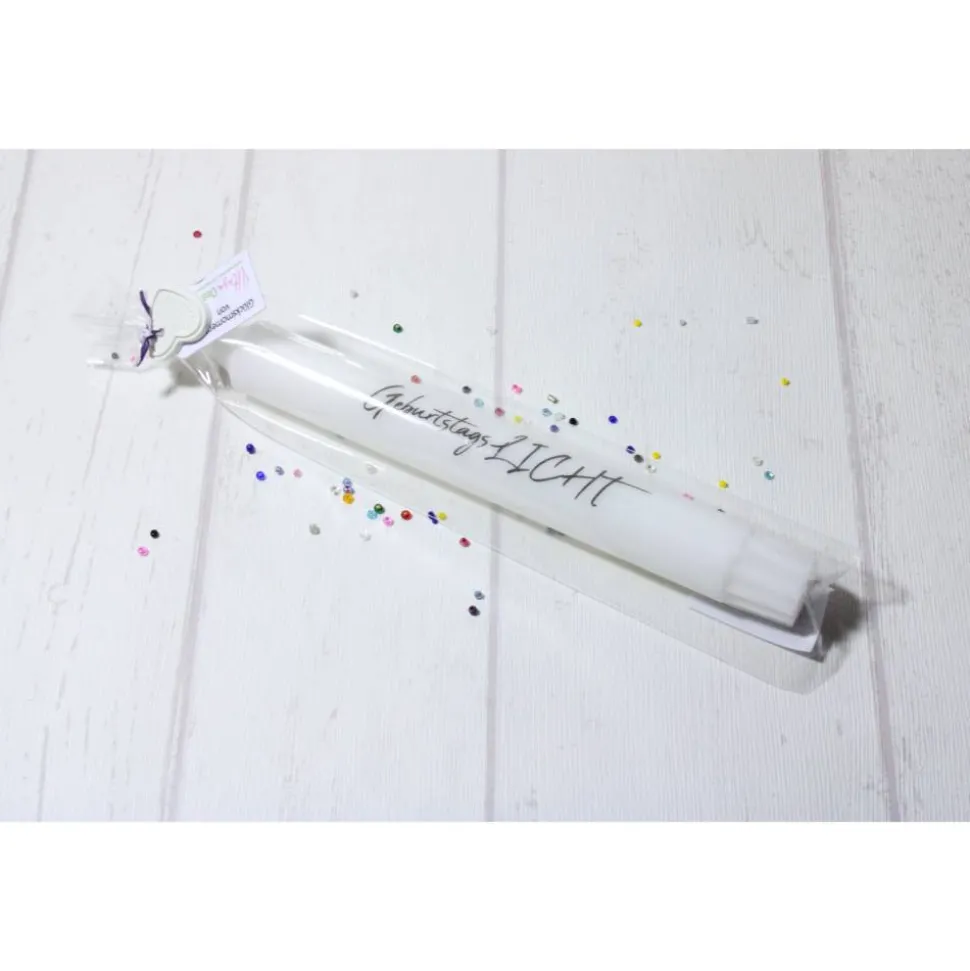 Geburtstag * Kerze * Geburtstagskerze * Konfetti * Kleinigkeit * personalisiert