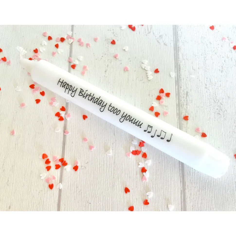 Geburtstag * Kerze * Geburtstagskerze * Happy  Birthday * Noten * Mitbringsel * personalisiert