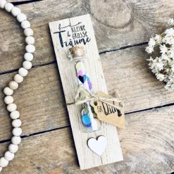 Geburtstag im Glas. Für kleine u. große Träume. Geldgeschenk mit Konfetti für deine Herzensmenschen. Happy Birthday.