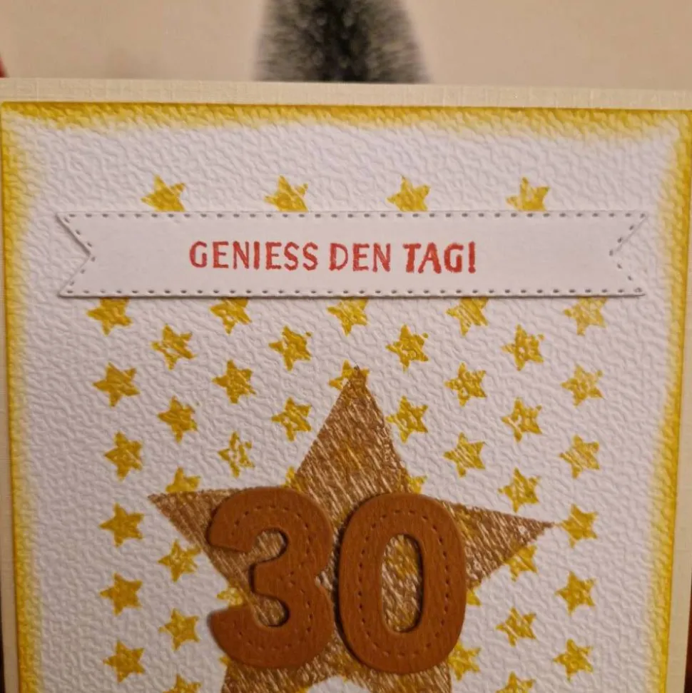 Geburtstagkarte / 30ter Geburtstag / Geburtstagsgeschenk / Geburtstagskarte mit Sternen / Geburtstagskarte mit Sterne