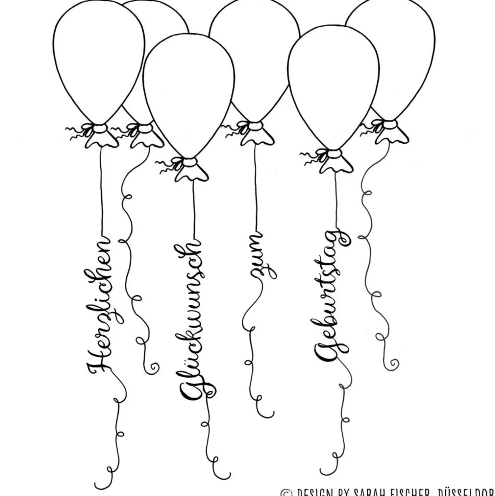 Geburtstag-Karte inklusive Briefumschlag