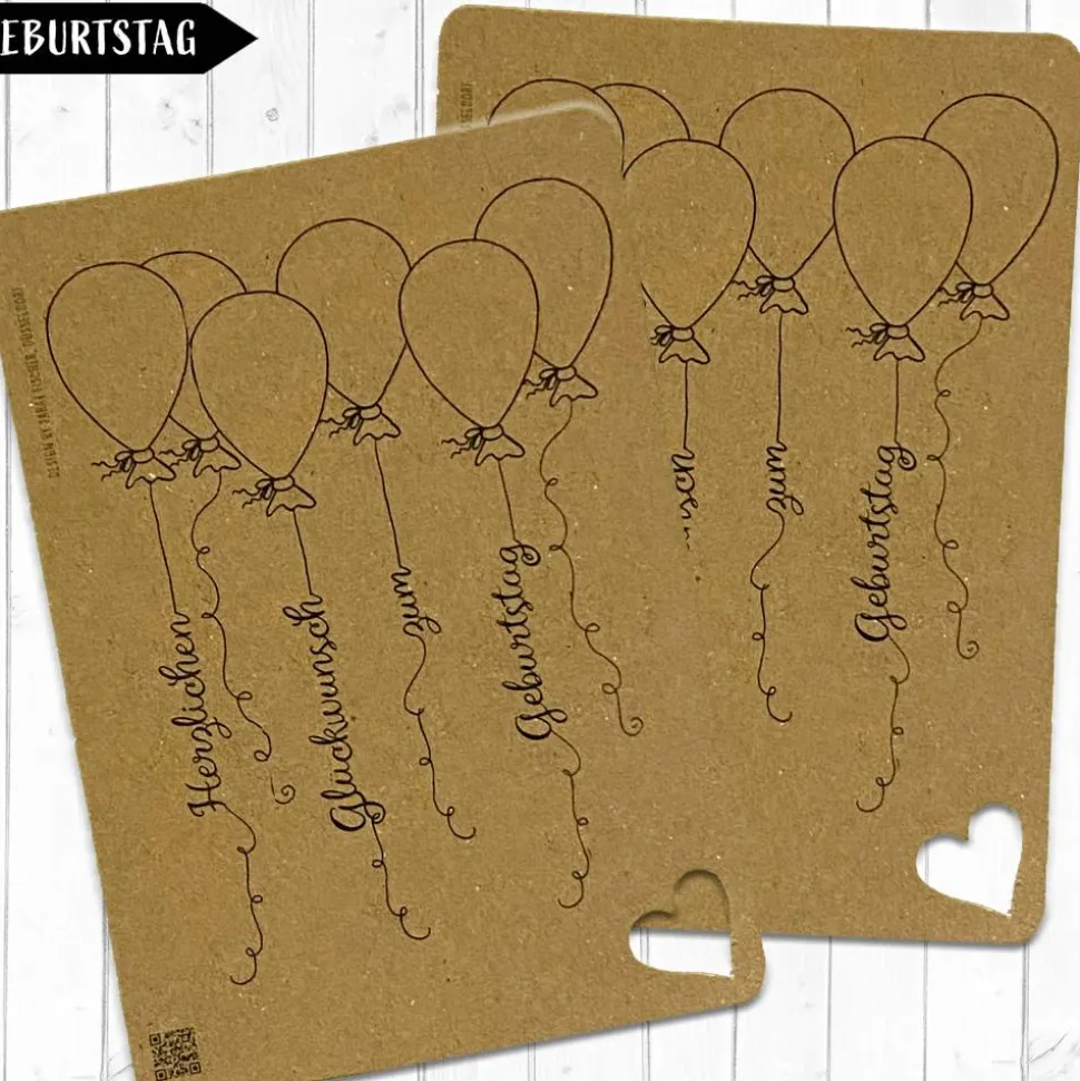 Geburtstag-Karte inklusive Briefumschlag