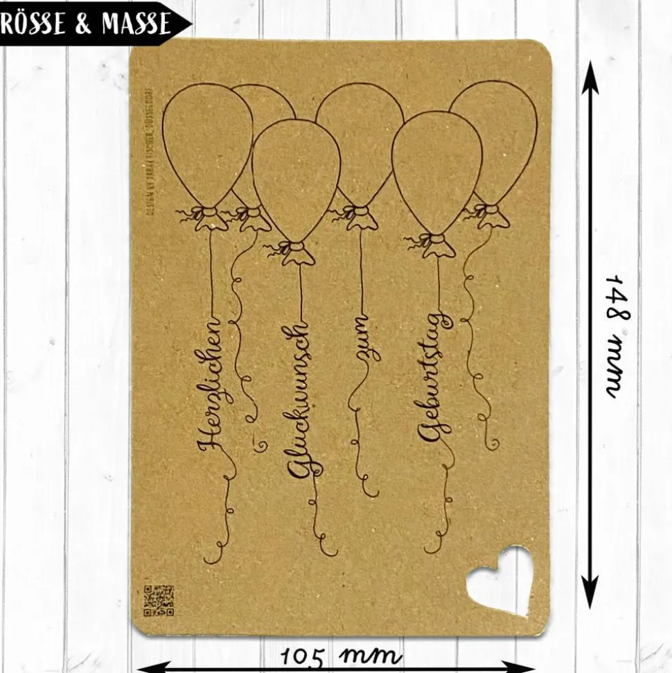 Geburtstag-Karte inklusive Briefumschlag