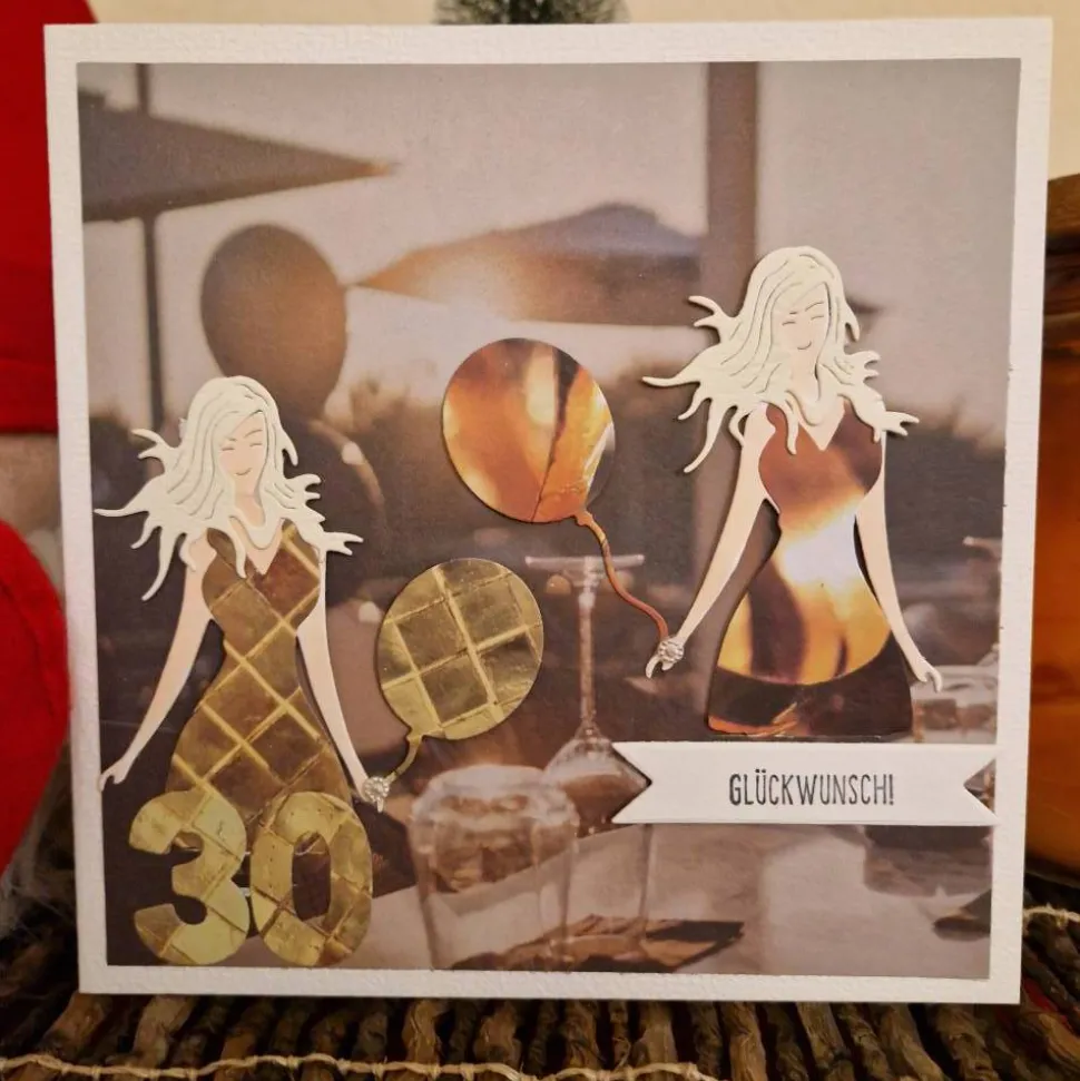 Geburtstagkarten für Frauen / 30. Geburtstag / Geburtstagskarte 30er / Geburtstagskarten 30 Jahre / Karte zum 30ziger