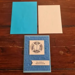 Geburtstagskarte - Anker und Rettungsring - Herzlichen Glückwunsch