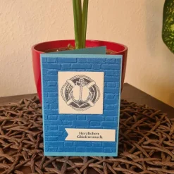 Geburtstagskarte - Anker und Rettungsring - Herzlichen Glückwunsch