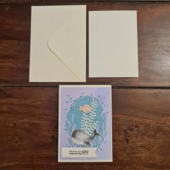 Geburtstagskarte - Für dich , weil du gigantisch bist - Wal - Fische