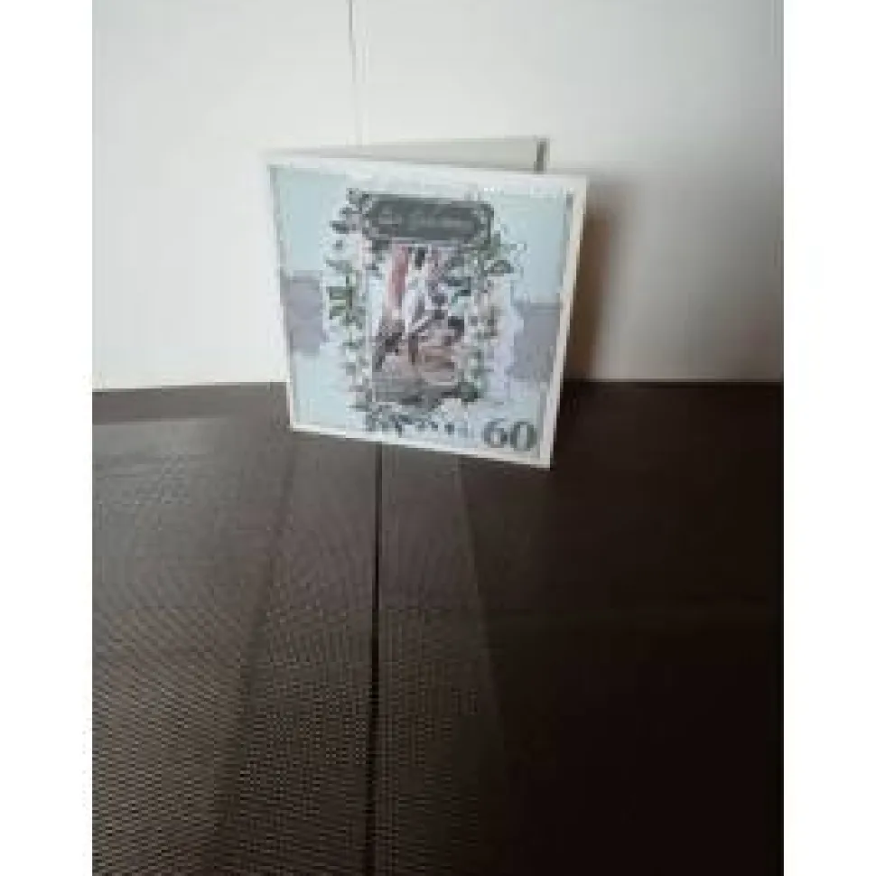 Geburtstagskarte 60. Geburtstag Mann sportlich Fahrradfahrer personalisierbar