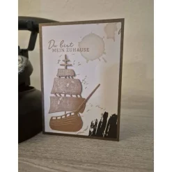 Geburtstagskarte / Geburtstag / Schiff / Boot / Mein Zuhause / Schiffliebhaber / Maritime / Geschenk
