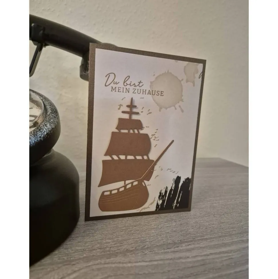 Geburtstagskarte / Geburtstag / Schiff / Boot / Mein Zuhause / Schiffliebhaber / Maritime / Geschenk