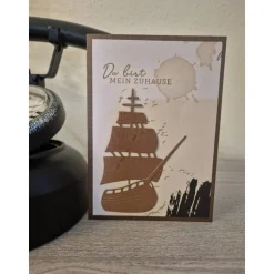 Geburtstagskarte / Geburtstag / Schiff / Boot / Mein Zuhause / Schiffliebhaber / Maritime / Geschenk