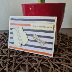 Geburtstagskarte - Hemd mit Krawatte - Für einen tollen Mann