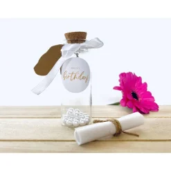 Geburtstagskarte / Karte zum Geburtstag / Glückwunschkarte / Flaschenpost