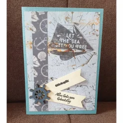 Geburtstagskarte " Maritim  " Alles Gute zum Geburtstag