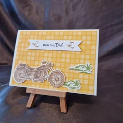 Geburtstagskarte - Motorrad - Thank You Dad - Gras