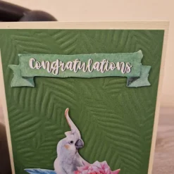 Geburtstagskarte / Papagei / Wald / Papagei Geburtstagsmotiv / Geburtstagskarte mit Papagei / Papagei Geburtstagskarte