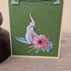 Geburtstagskarte / Papagei / Wald / Papagei Geburtstagsmotiv / Geburtstagskarte mit Papagei / Papagei Geburtstagskarte