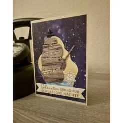 Geburtstagskarte / Schiff / Sternenhimmel / Sternenkarte Schiff / Karte Sterne Meer / Sternenhimmel Boot