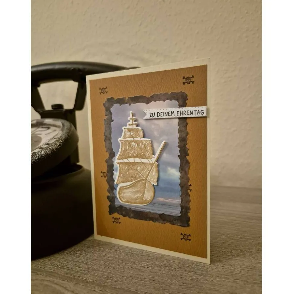 Geburtstagskarte / Schiff / Meer / Maritim Gruß / Seefahrt / Segelkarte / Geschenk