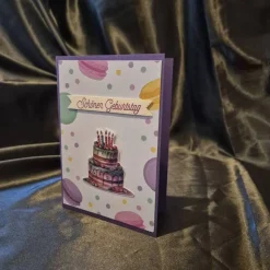 Geburtstagskarte / Tortenmotiv / schöner Geburtstag / bunte Geburtstagskarte / Karte