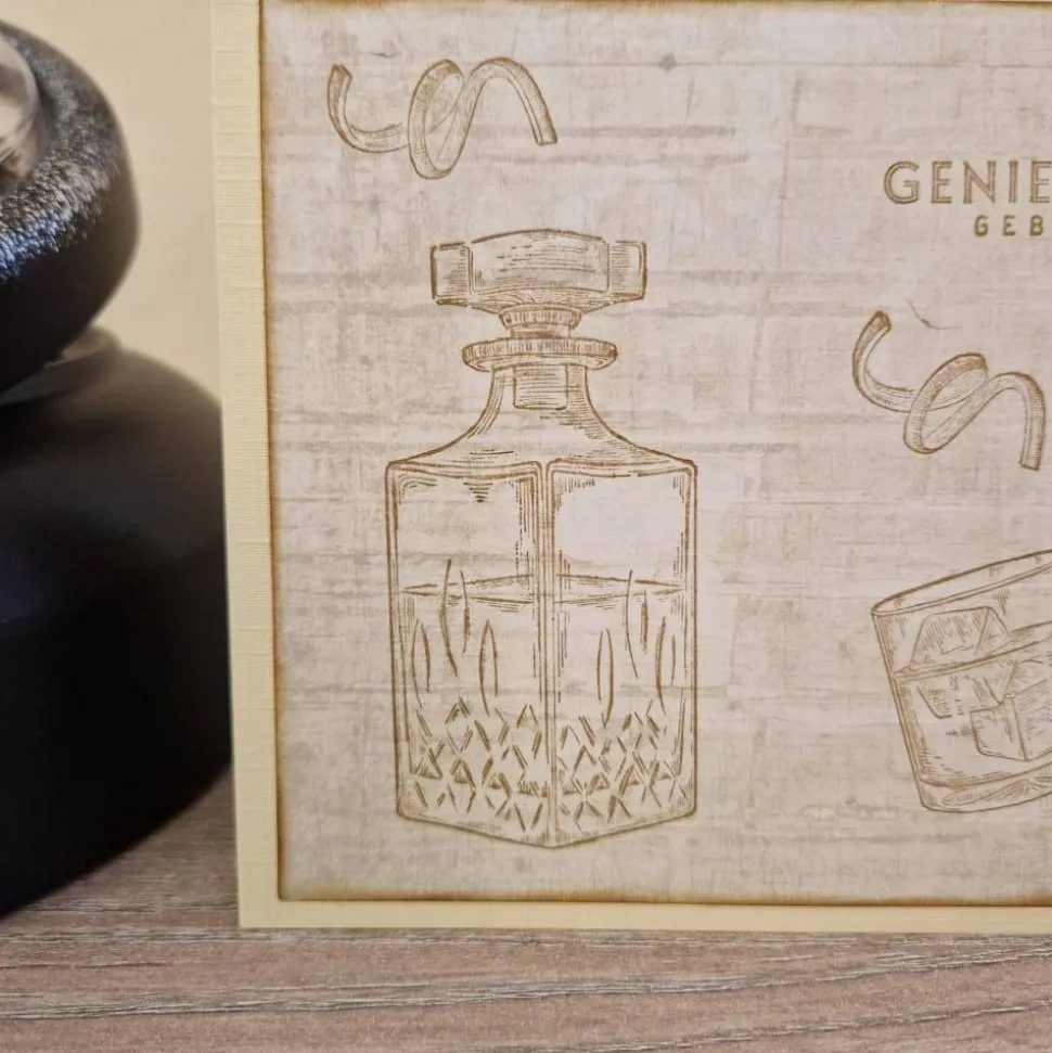 Geburtstagskarte / Whiskeygläser / Geburtstag / Whiskeyflasche / Whiskey Geburtstagskarten / Geburtstagsgruß mit Whiskey