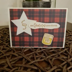 Geburtstagskarte - Whiskeyglas - Zum Geburtstag liebe Wünsche