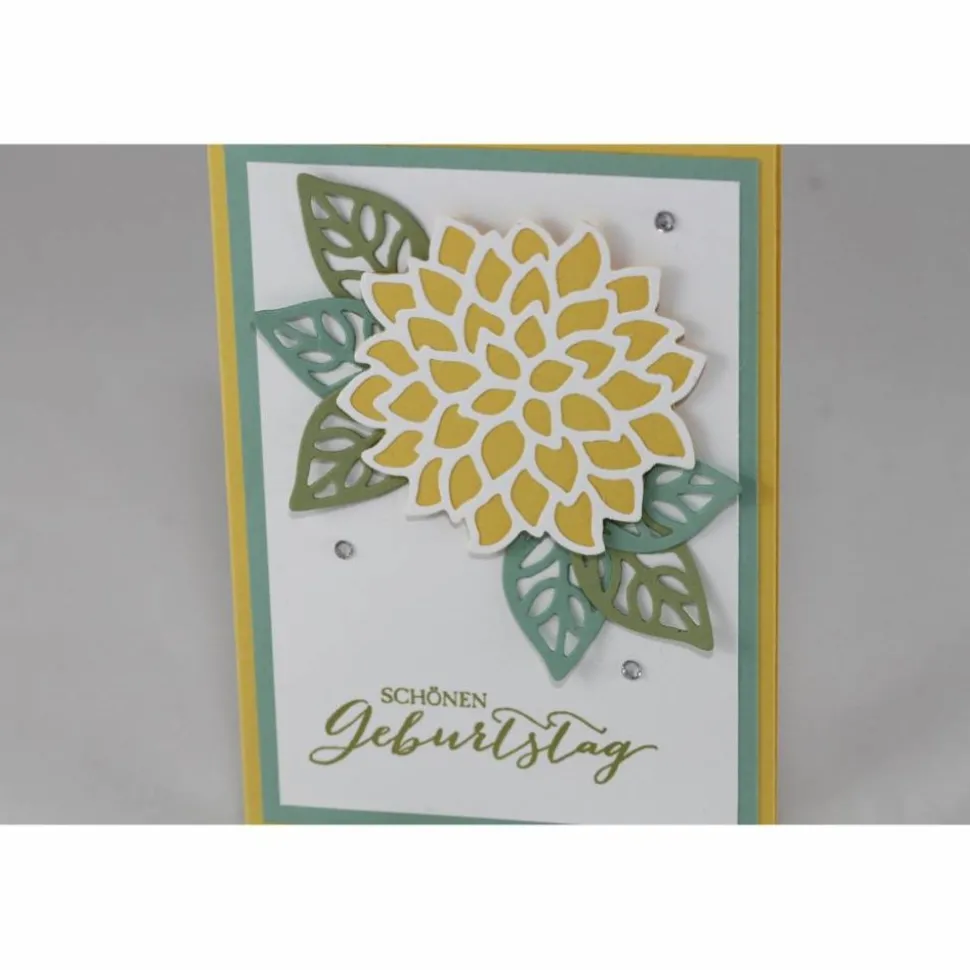 Geburtstagskarte "Blüte und Blätter"