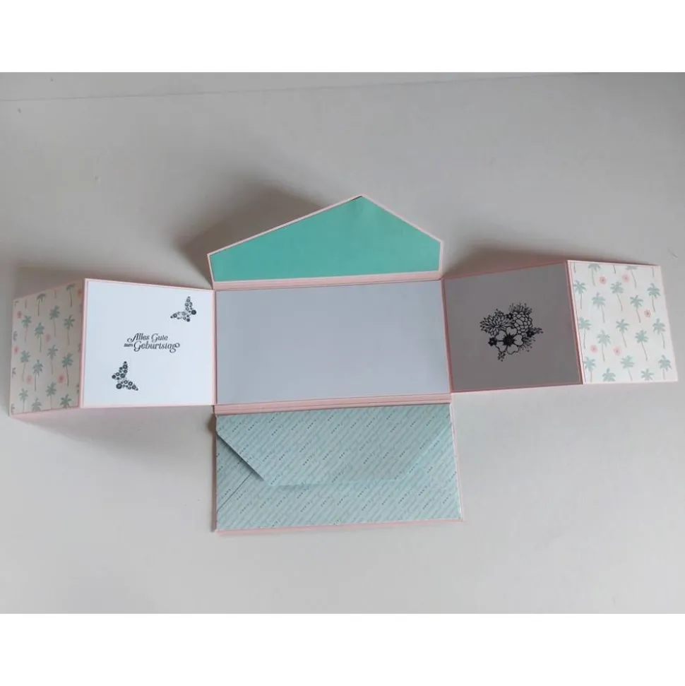 Geburtstagskarte, Clutch-Karte, Gutscheinkarte, Geldkarte