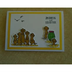 Geburtstagskarte Erdmännchen Glückwunschkarte zum Geburtstag Grußkarte Karte Erdmännchen