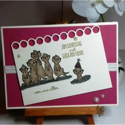 Geburtstagskarte Erdmännchen