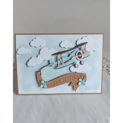 Geburtstagskarte Flugzeug für den Mann, Hobbyflieger,