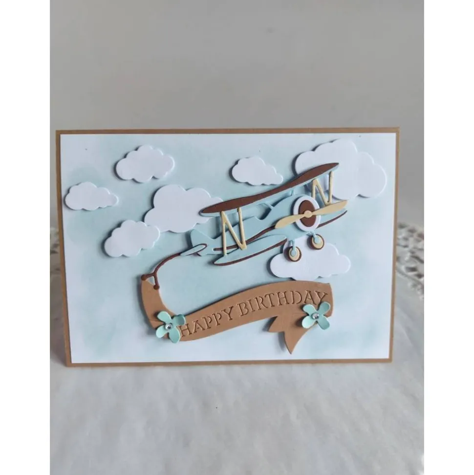 Geburtstagskarte Flugzeug für den Mann, Hobbyflieger,