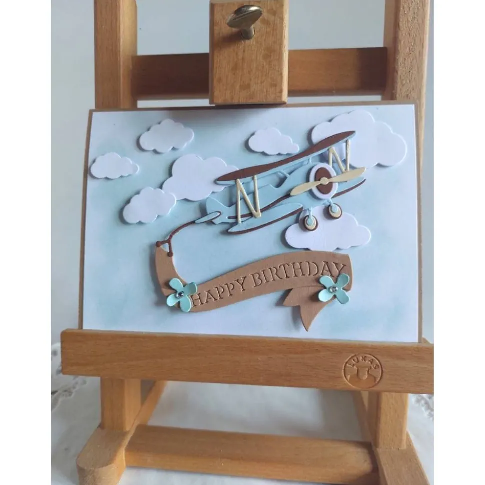 Geburtstagskarte Flugzeug für den Mann, Hobbyflieger,