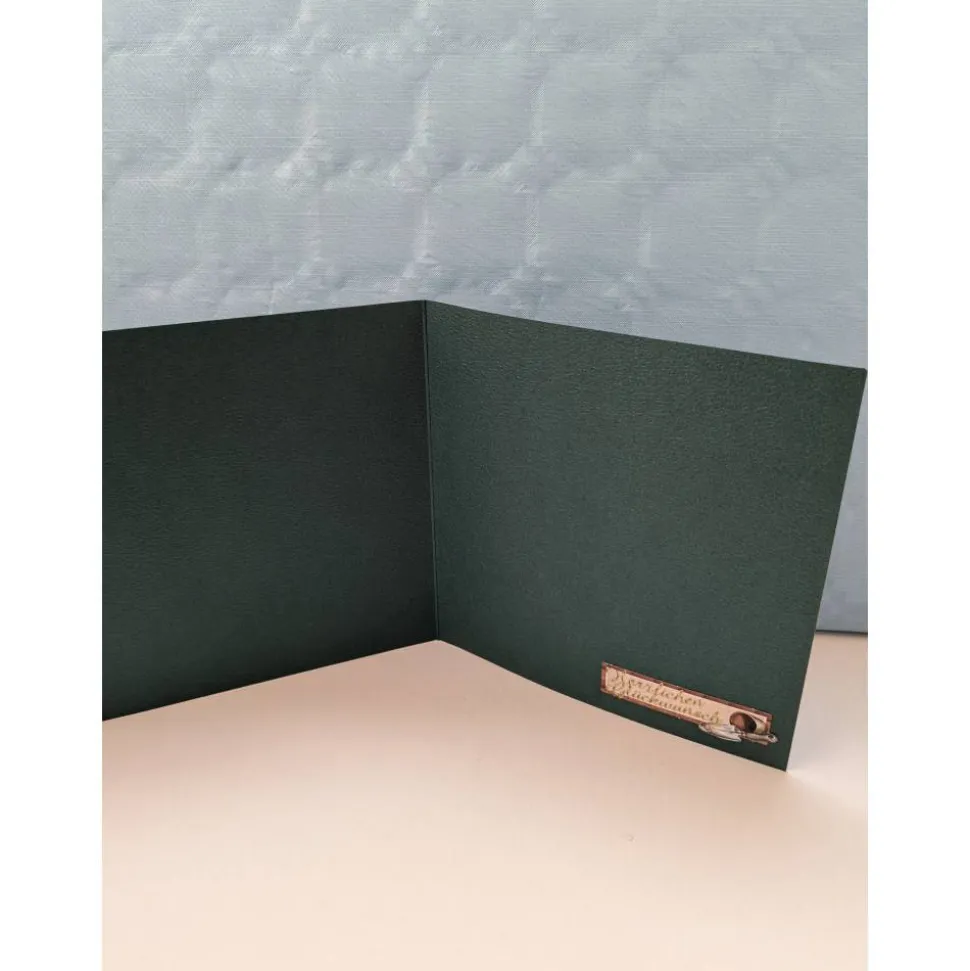 Geburtstagskarte für den Vater in grün mit Gartenutensilien